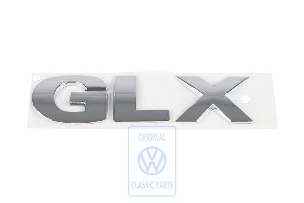 Schriftzug für den Passat GLX Passat B5