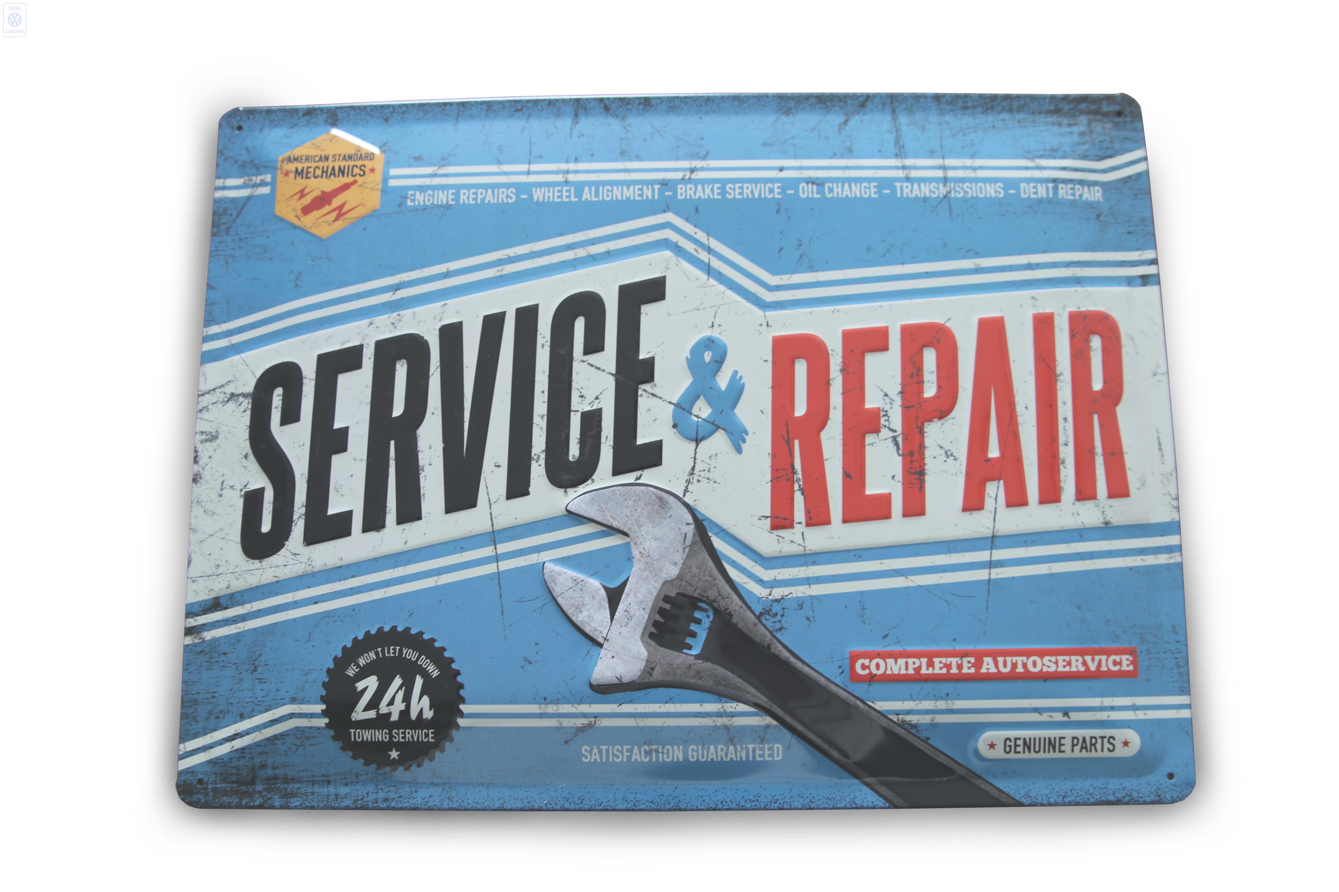 Blechschild 'Service & Repair'