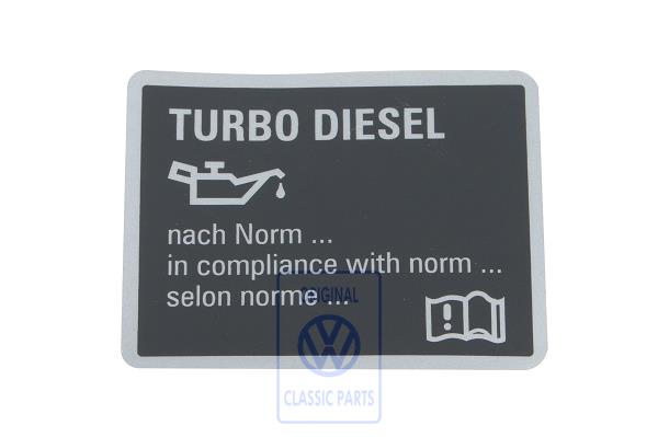 Kennschild für Passat B5/B5GP