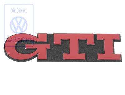 Schriftzug GTI für VW Golf 3