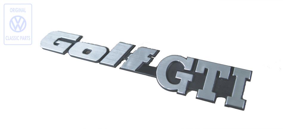 Schriftzug für VW Golf 2 GTI