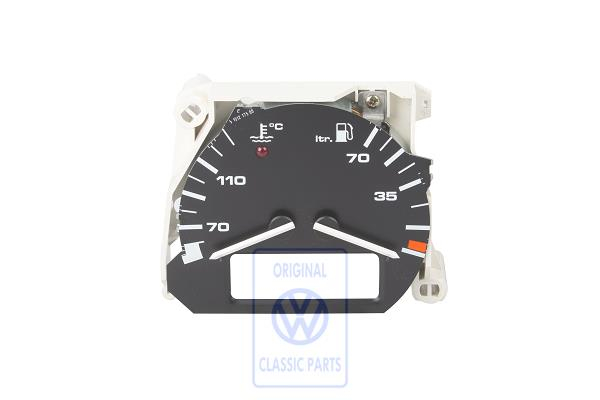 Tank-und Temperaturanzeige für Passat B3