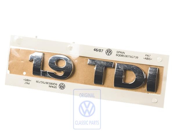 Schriftzug für Polo 9N3
