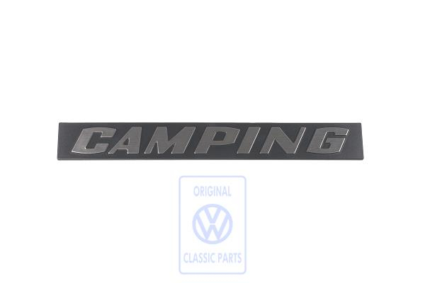 Schriftzug 'Camping' für T3