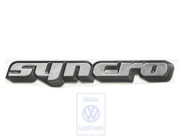 Schriftzug 'syncro'