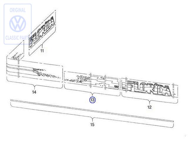 Zierstreifen für VW LT1