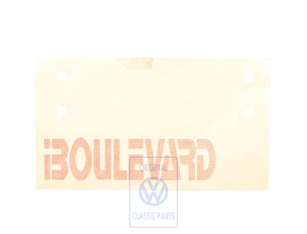 Boulevard Aufkleber für VW Polo