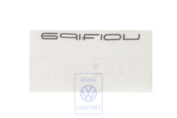 Schriftzug für Passat B5