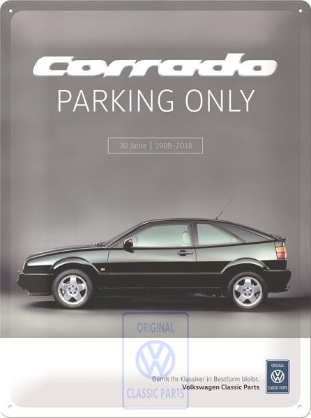 Blechschild 'Corrado Parking Only'
