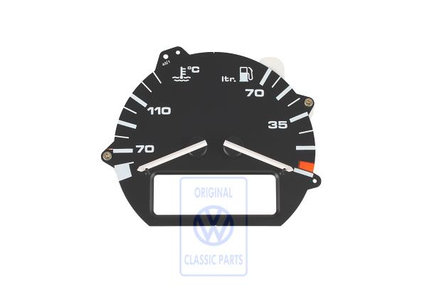 Tank-und Temperaturanzeige