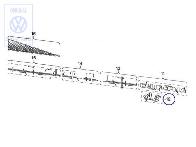Folienschriftzug für VW T4