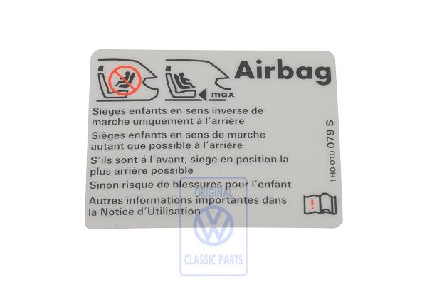 Kennschild für VW T4