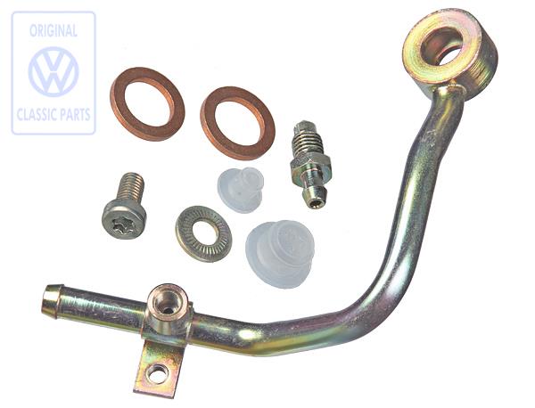 Schlauchanschluss für den AEF-Dieselmotor