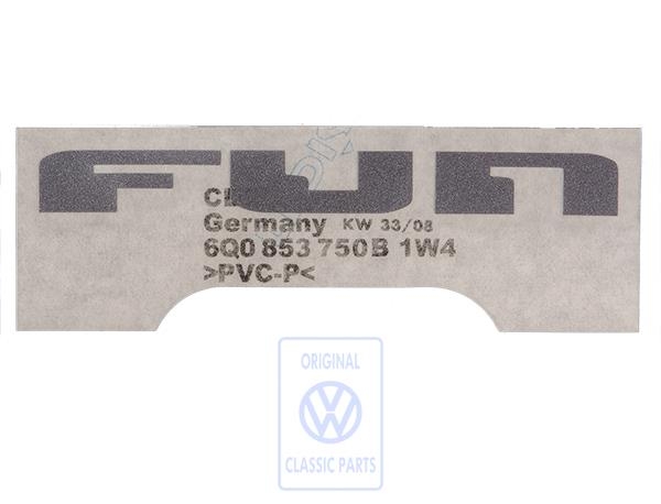 Folienschriftzug für Polo 4