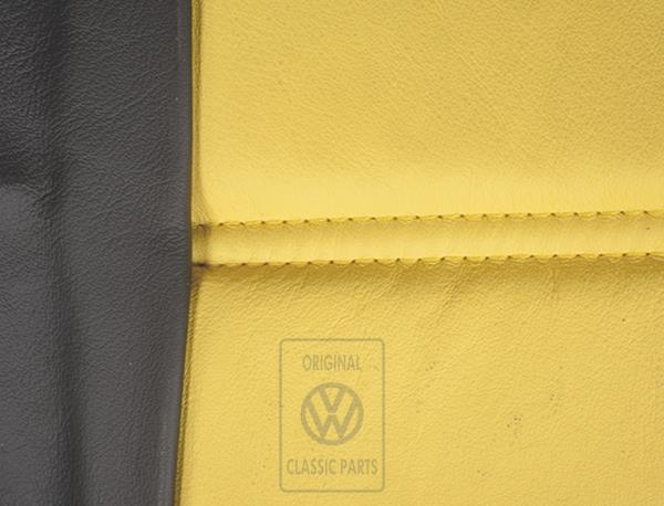 Original Volkswagen VW Golf 3 Sitzbezug Leder grüne Naht