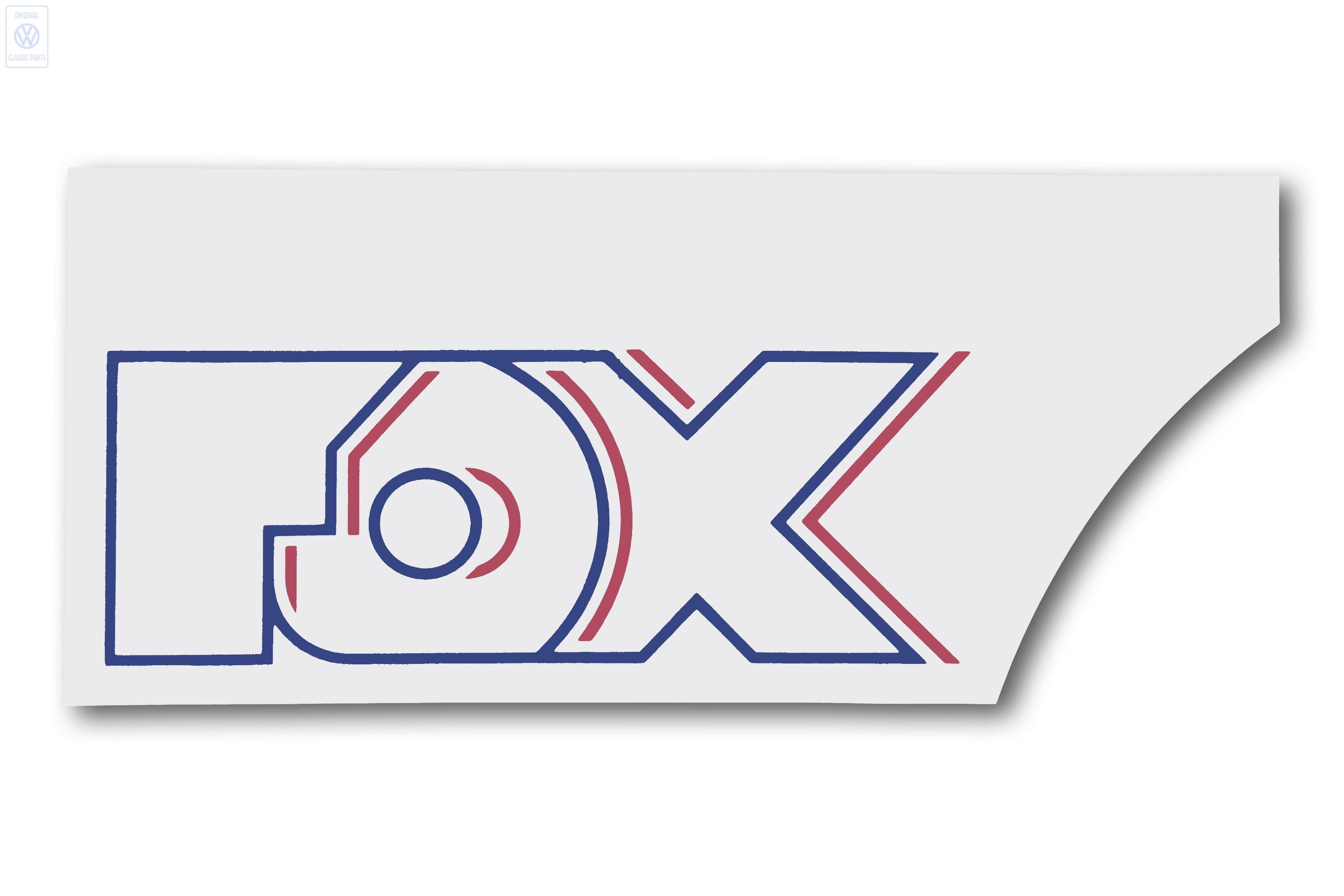 Folienschriftzug FOX