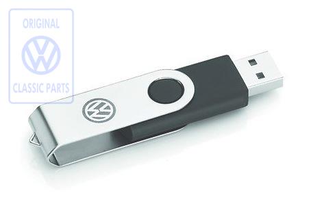 USB-Stick Volkswagen in satin schwarz 4GB