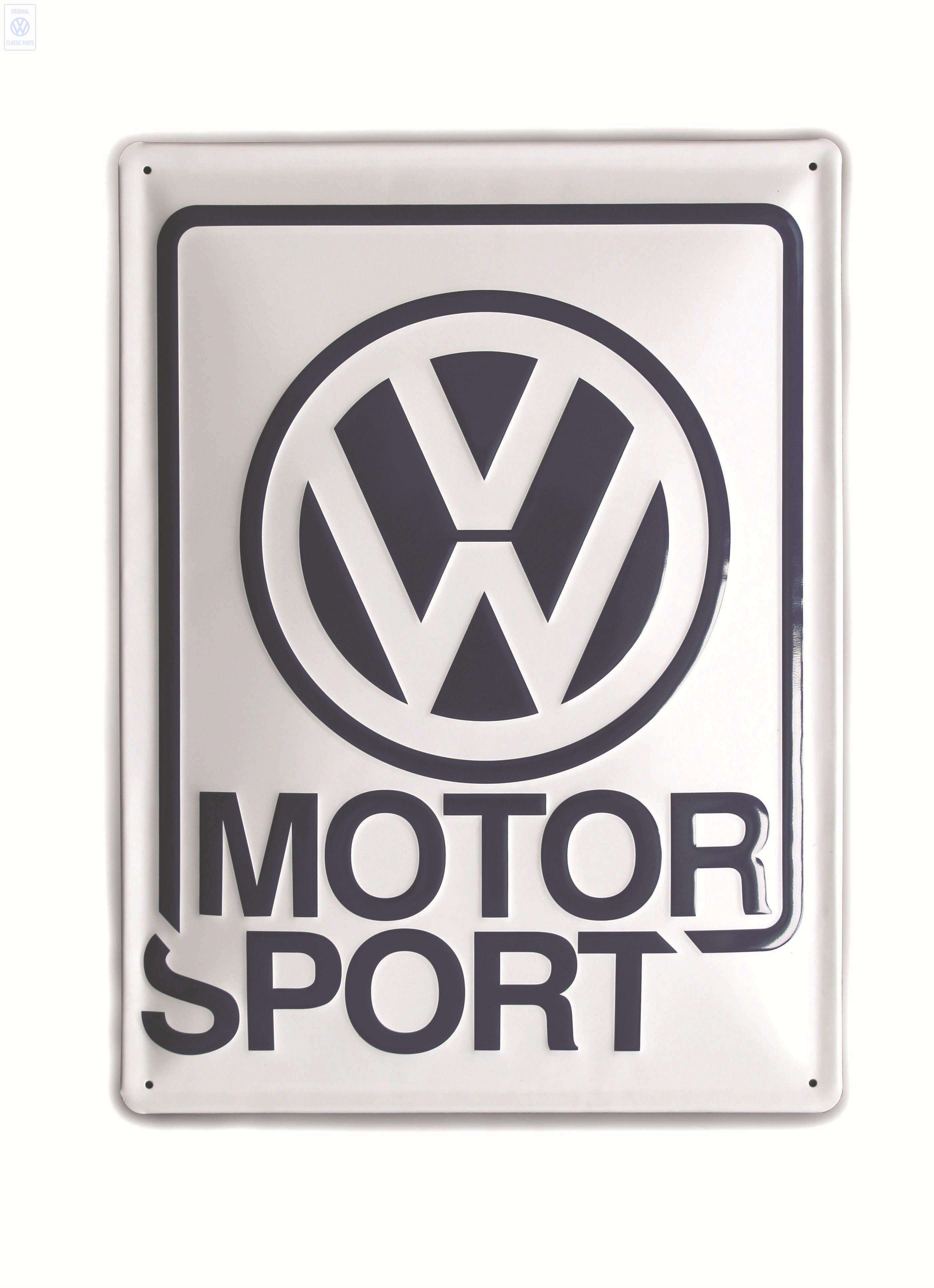 Blechschild VW Motorsport
