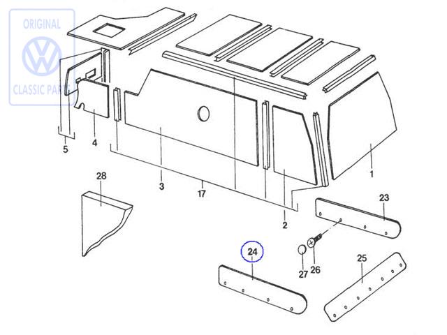 Blende für LT1 Camper