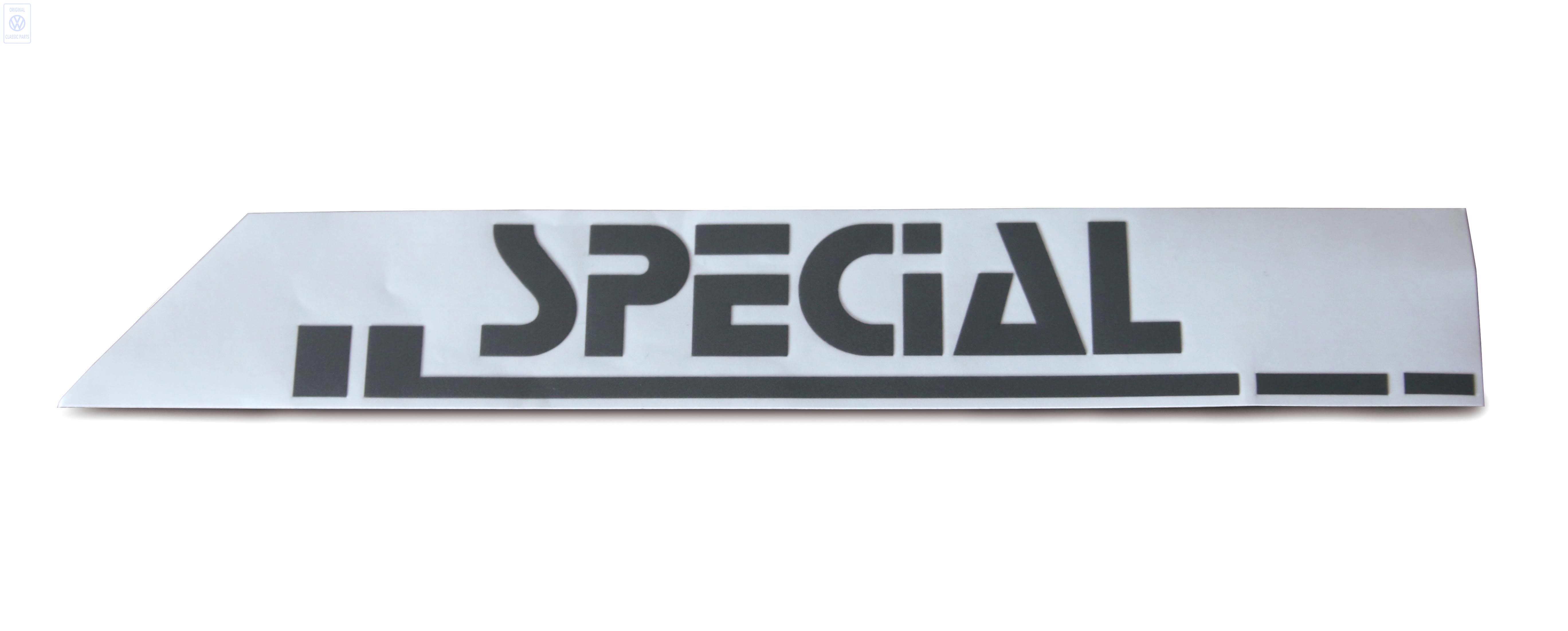 Folienschriftzug Special