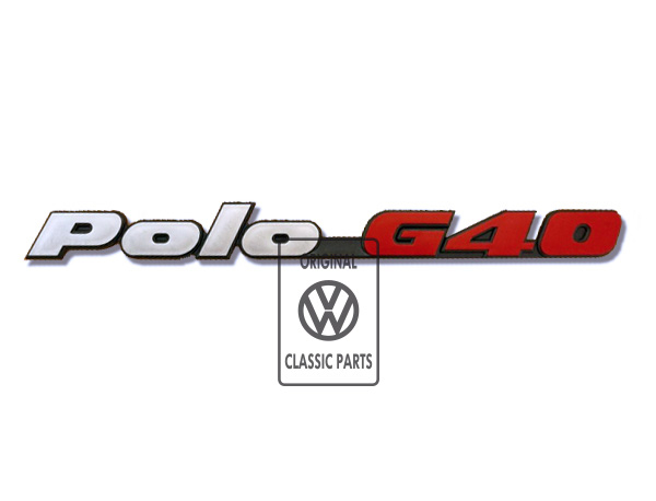 Hinterer Schriftzug Polo G40 für VW Polo 2F