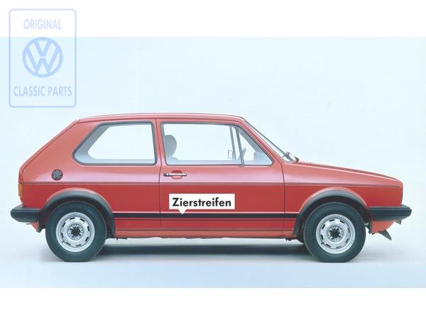 Zierstreifen f Golf 1 GTI