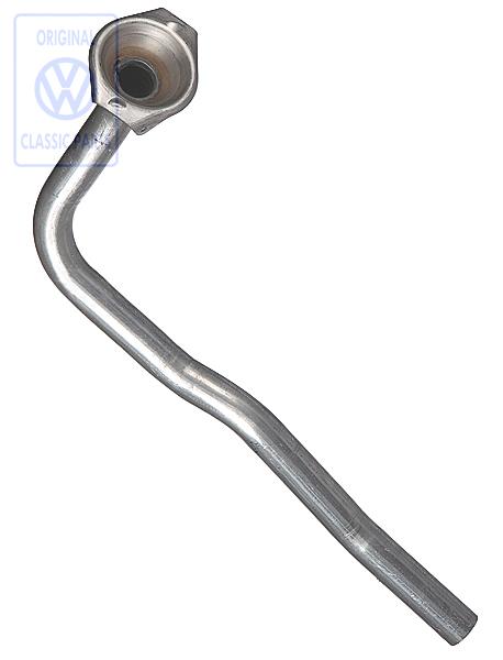 Front exhaust pipe for a Golf Caddy Mk1 with Dieselengine