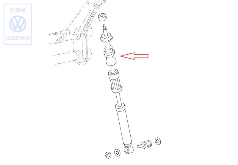 Buffer shock absorber VW 181