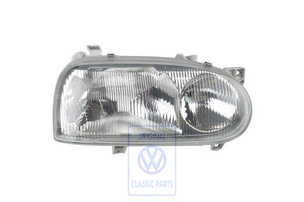 Halogen twin headlight for VW Golf Mk3