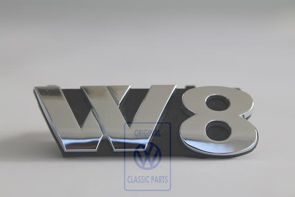 VW Zeichen Schwarz Matt Glänzend Vorne Passat B5 3BG W8 V5 V6 TDI 4Motion  1,8T