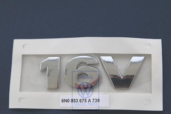 Rear emblem for VW Lupo & Polo 6N