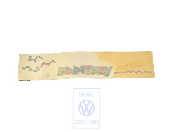 Film lettering for VW Polo MK2