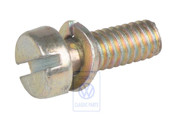 Cylinder screw with washer