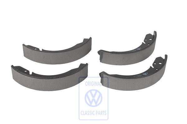 set brake shoes with linings