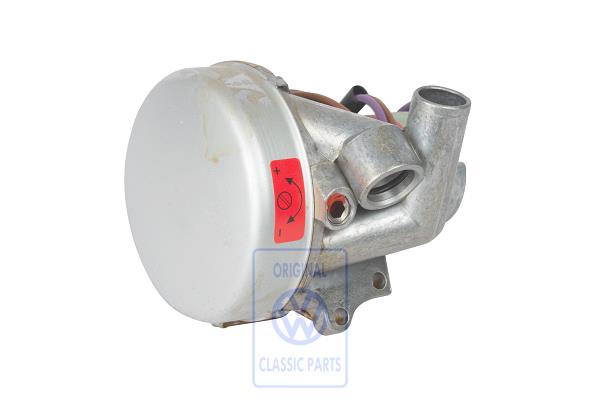 motor for combustion air blower