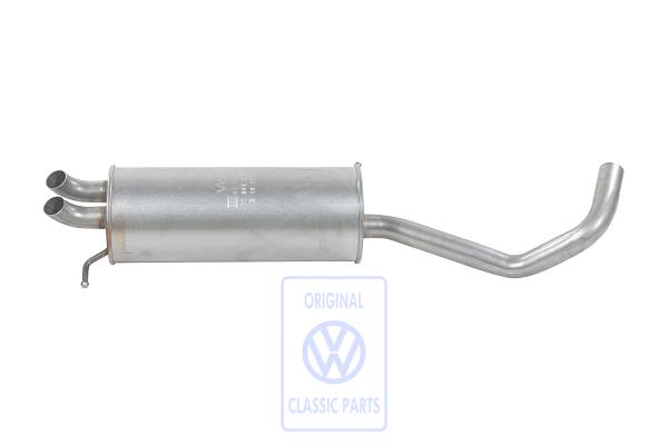 Exhaust silencer for VW Polo 9N/9N3