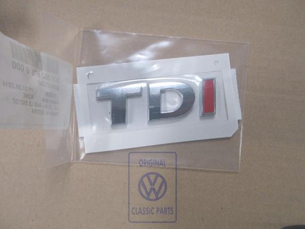 TDI emblem for VW Polo Mk5
