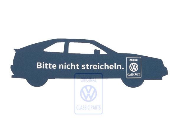 vehicle sticker Corrado (to be applied from the outside)
