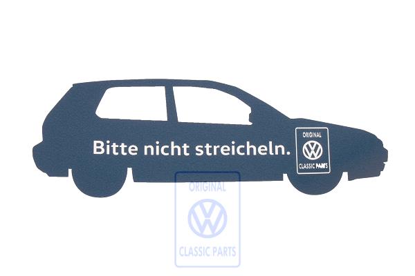vehicle sticker Golf 4 (behind the glass)