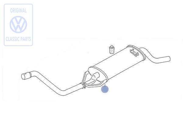 Silencer for VW Polo Mk2