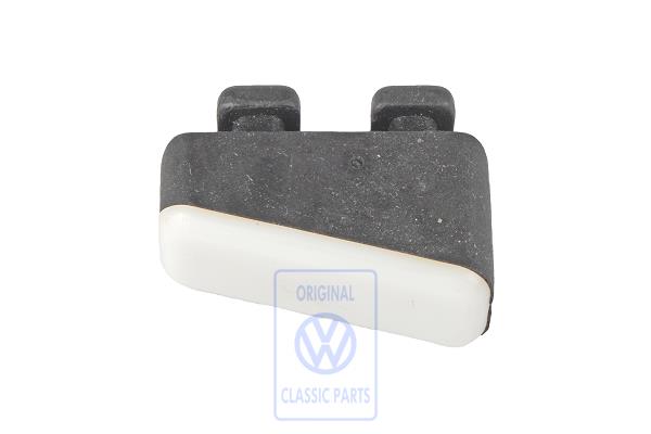 Striker plate rubber stop