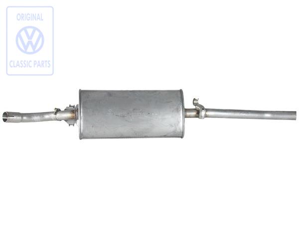 exhaust silencer, rear