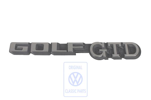 Emblem for VW Golf Mk2