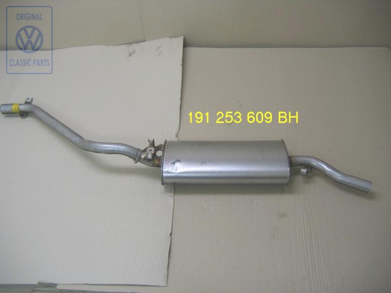 Exhaust silencer for VW Golf Mk2