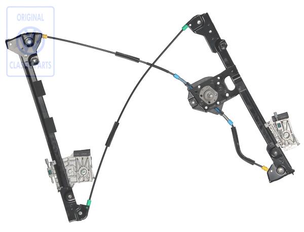 Window-regulator for VW Golf Mk3/4 Convertible