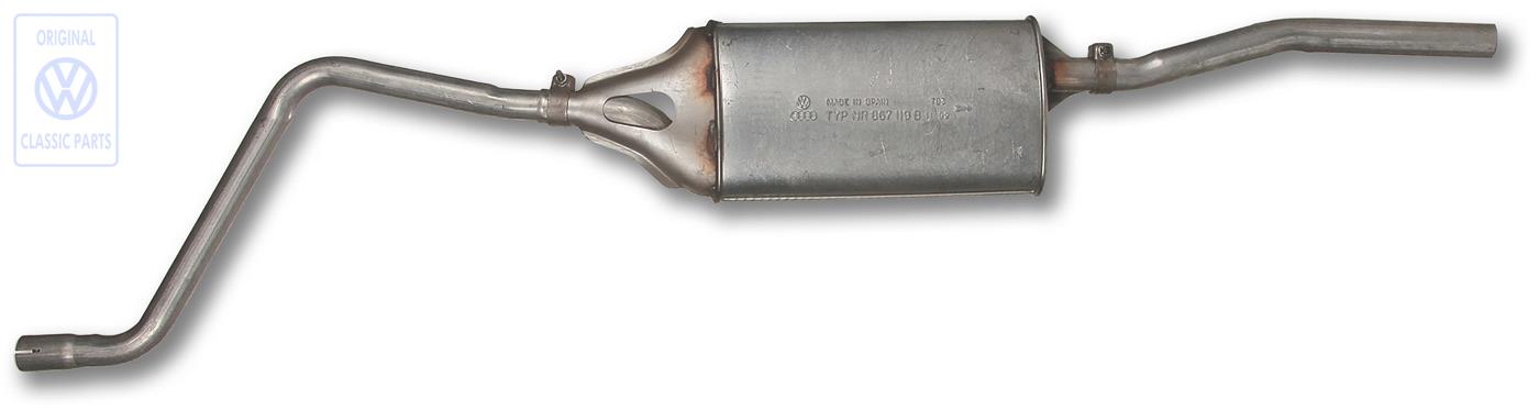 Rear silencer for VW Derby Mk2