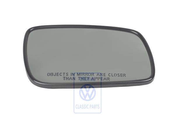 Mirror glass for VW Phaeton.