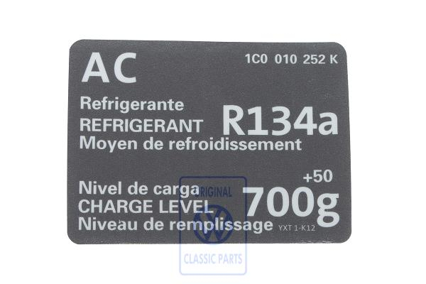 Sticker for VW New Beetle