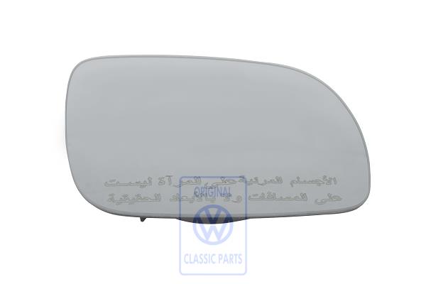 Mirror glass for VW Golf Mk4, Bora