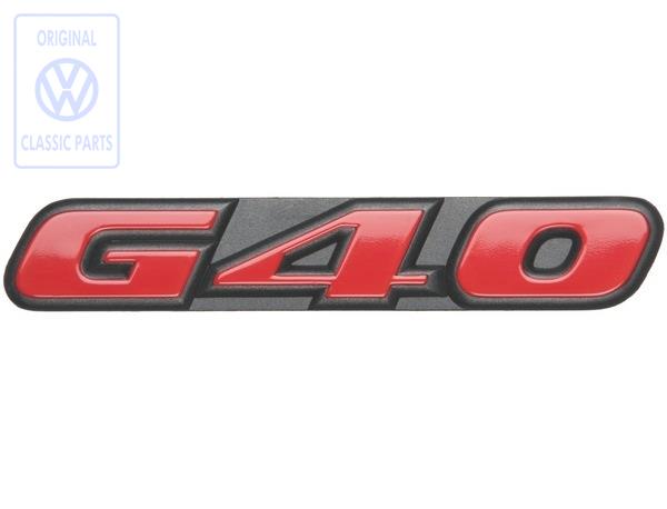 Front emblem for VW Polo G40